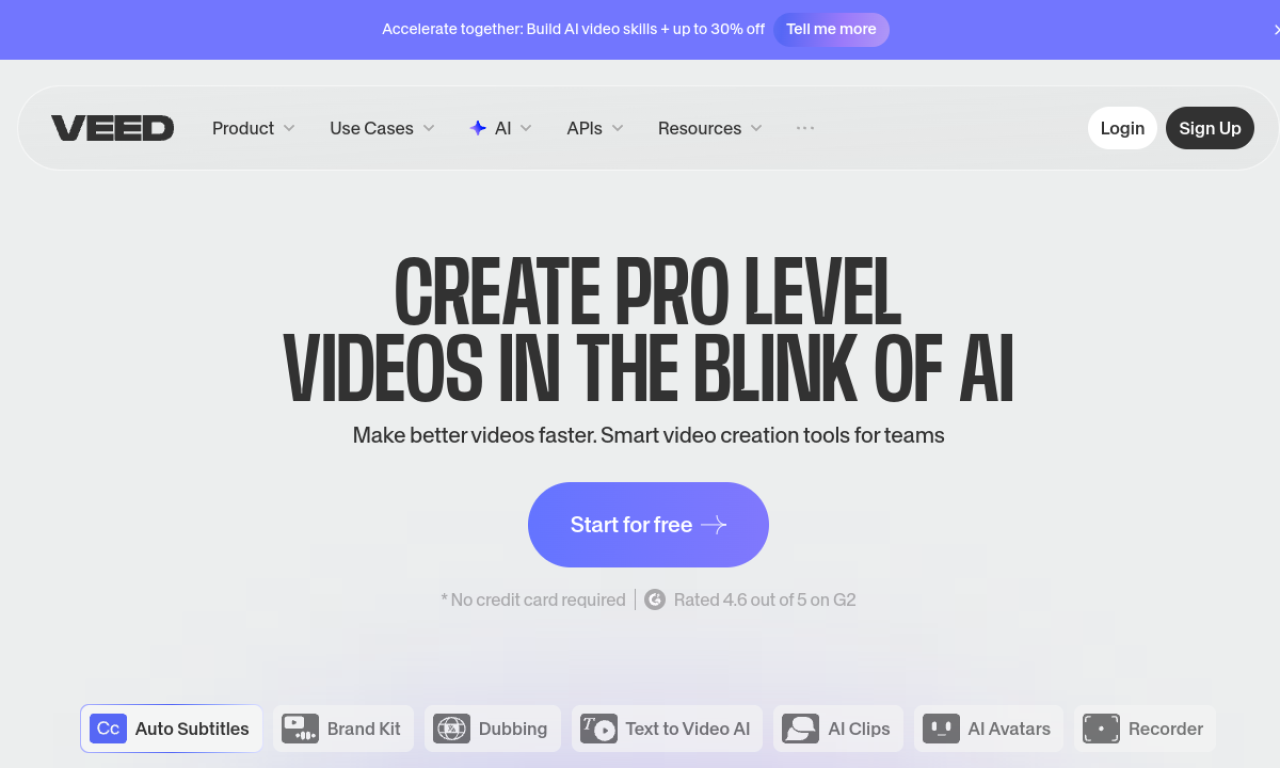 VEED interface screenshot
